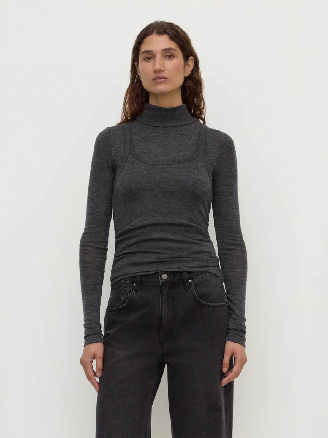 Nora Merino Wool Layered Turtleneck