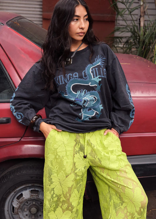 rex dragon roses long sleeve tee kinga csilla