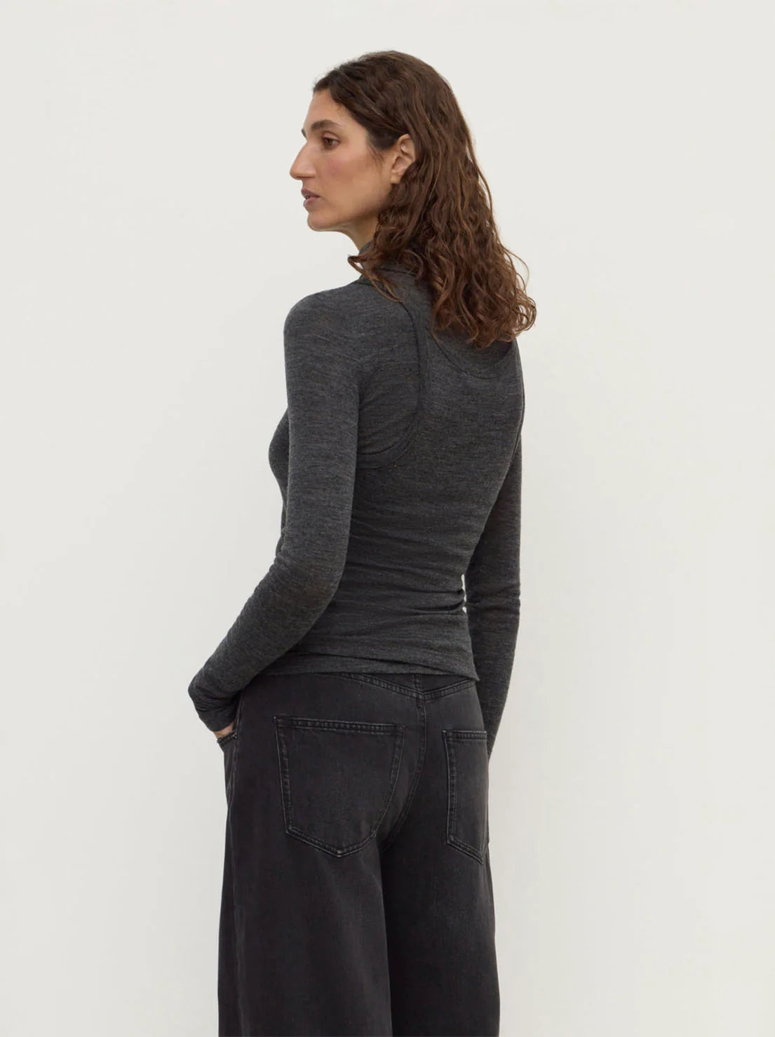 Nora Merino Wool Layered Turtleneck