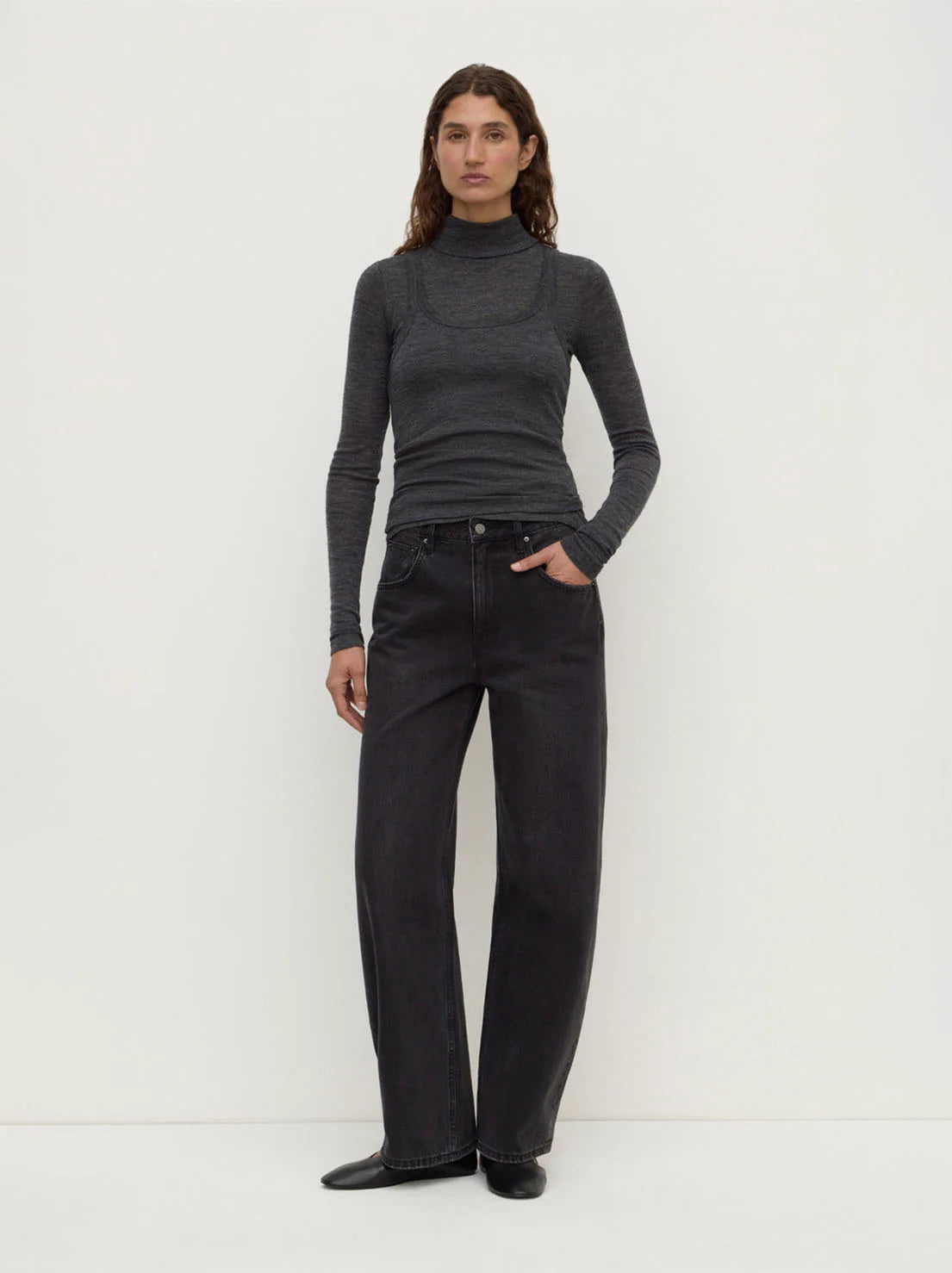Nora Merino Wool Layered Turtleneck