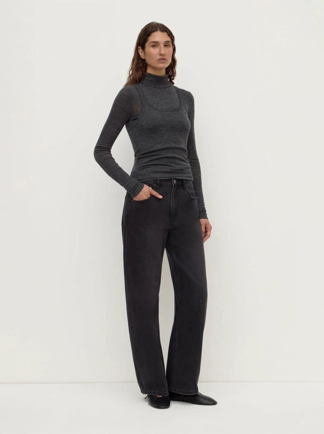 Nora Merino Wool Layered Turtleneck