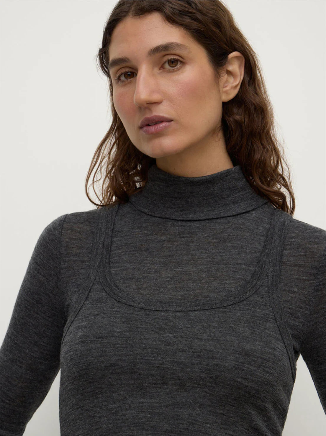 Nora Merino Wool Layered Turtleneck