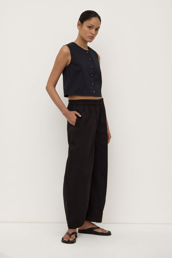 Cherri Button Front Top