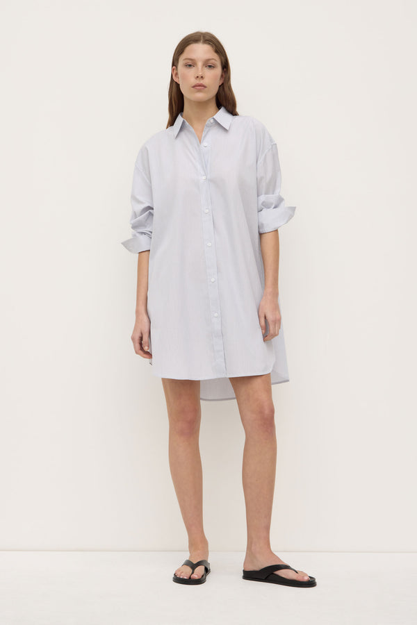 Cora Stripe Shirt Dress