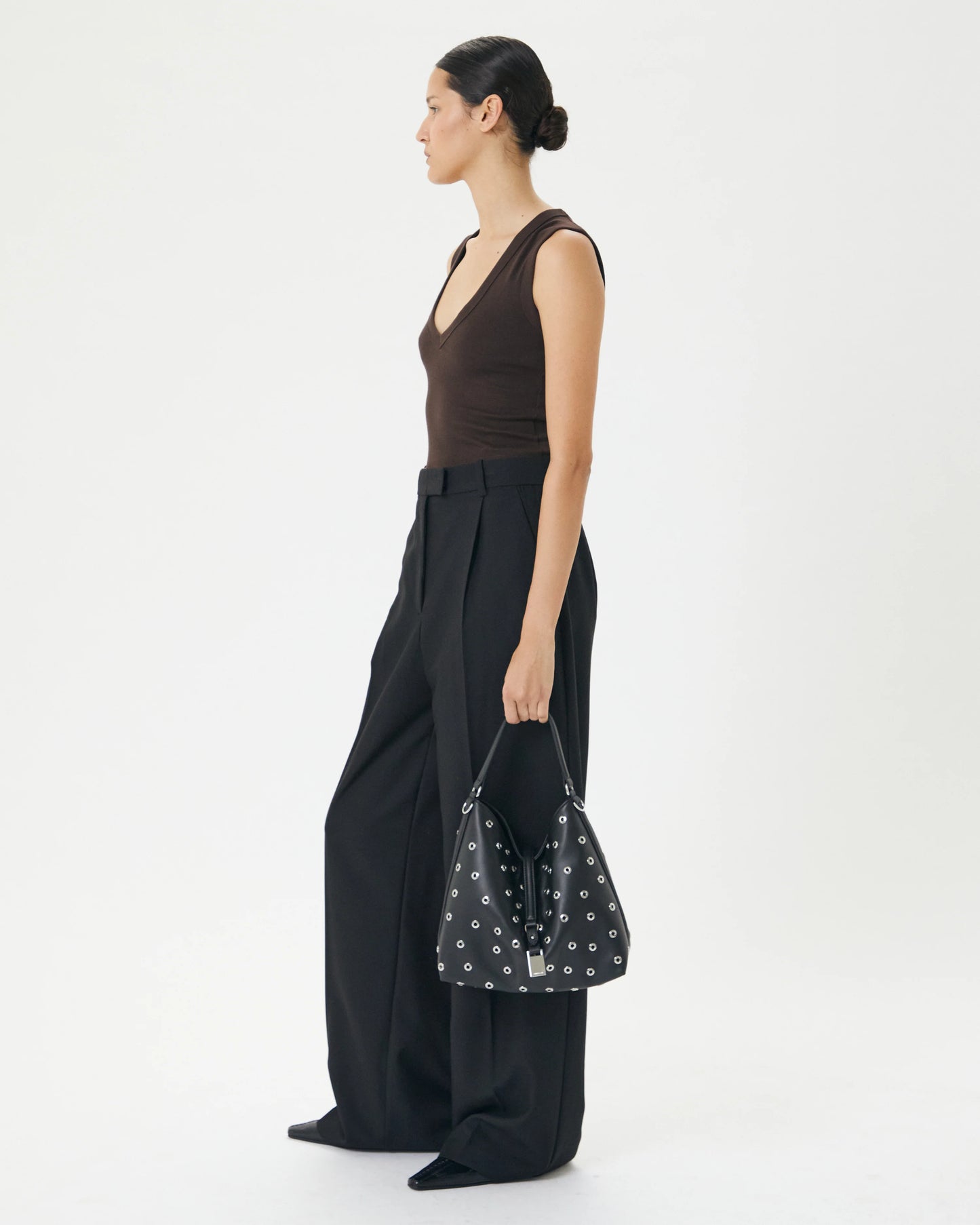 Josie Eyelet Bucket Bag