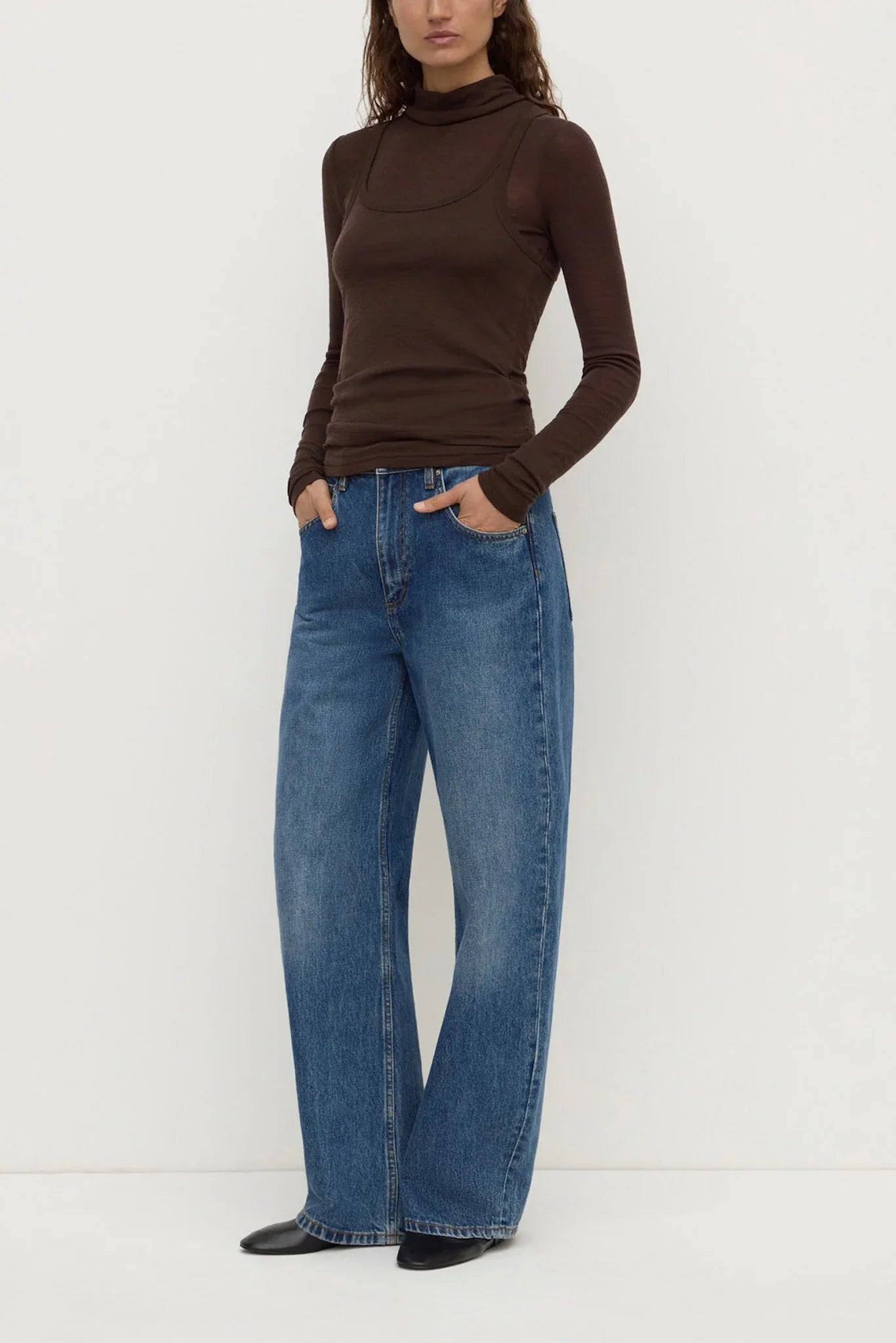 Nora Merino Wool Layered Turtleneck