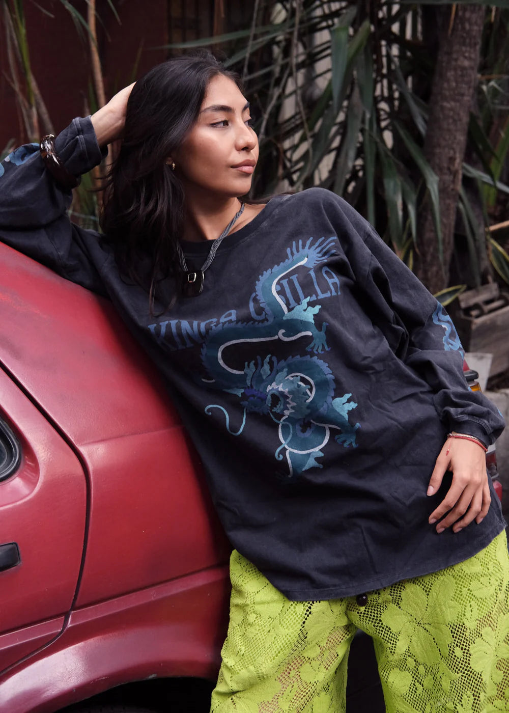 rex dragon roses long sleeve tee kinga csilla