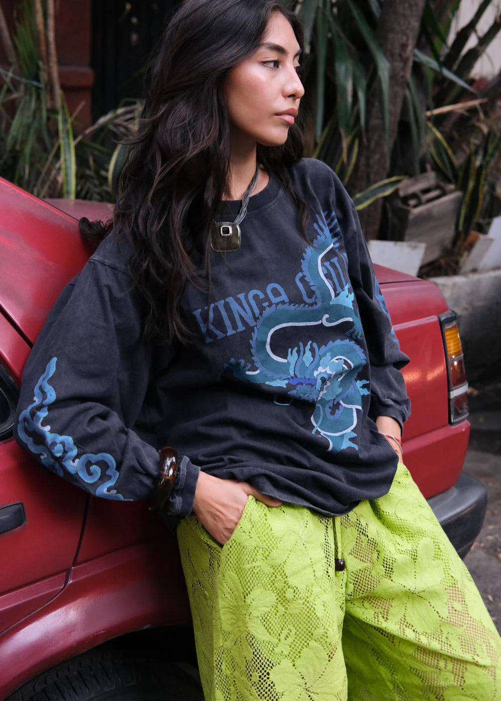 rex dragon roses long sleeve tee kinga csilla